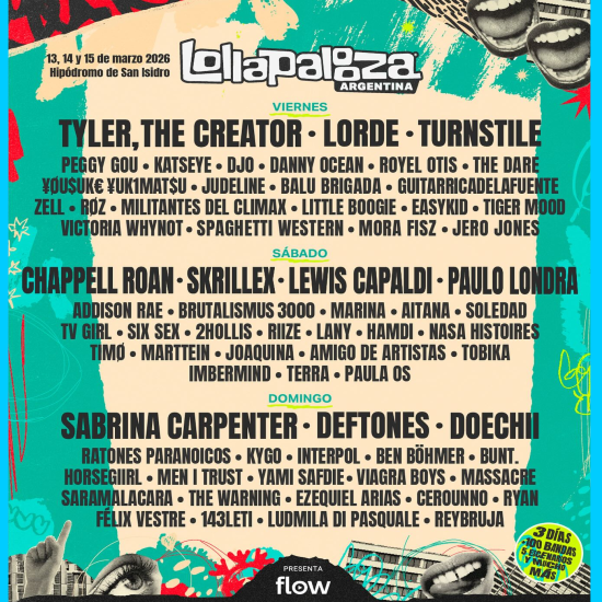 Line up por día LollaAr2026