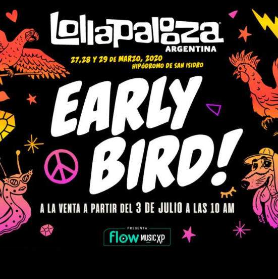 Venta entradas Lollapalooza 2020 - OYR