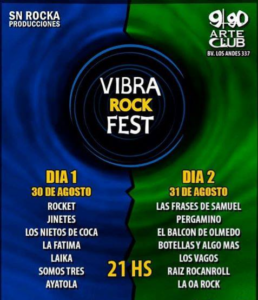El Vibra Rock Fest certifica que en Cba hay rock Otras Yerbas Rock