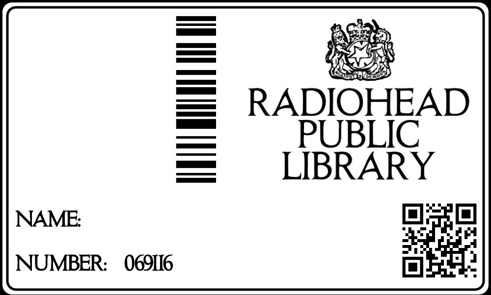 Carnet para librería de Radiohead - OYR