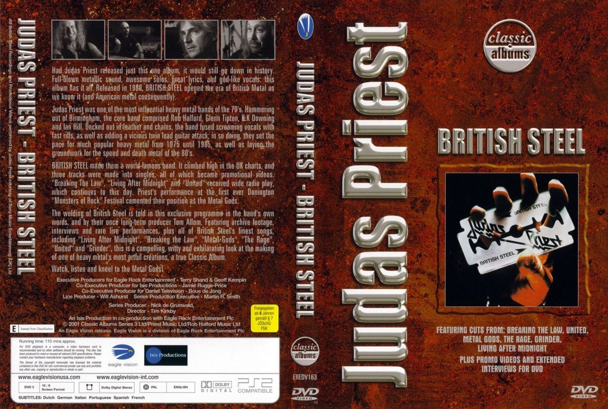 British Steel - Judas Priest - tapa - OYR