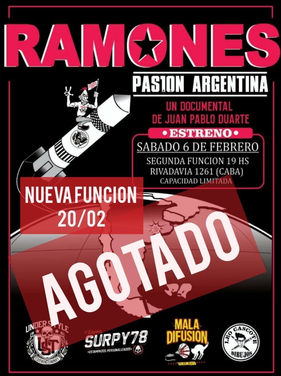Fechas Presentación Ramones Pasión Argentina - OYR
