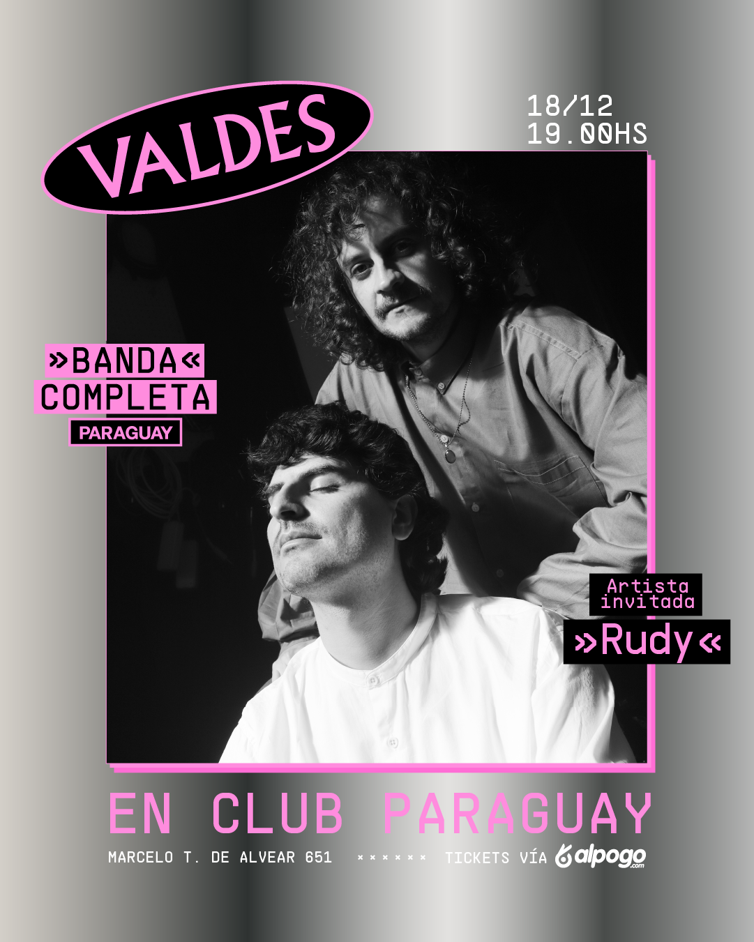 Flyer Valdes en Club Paraguay - OYR