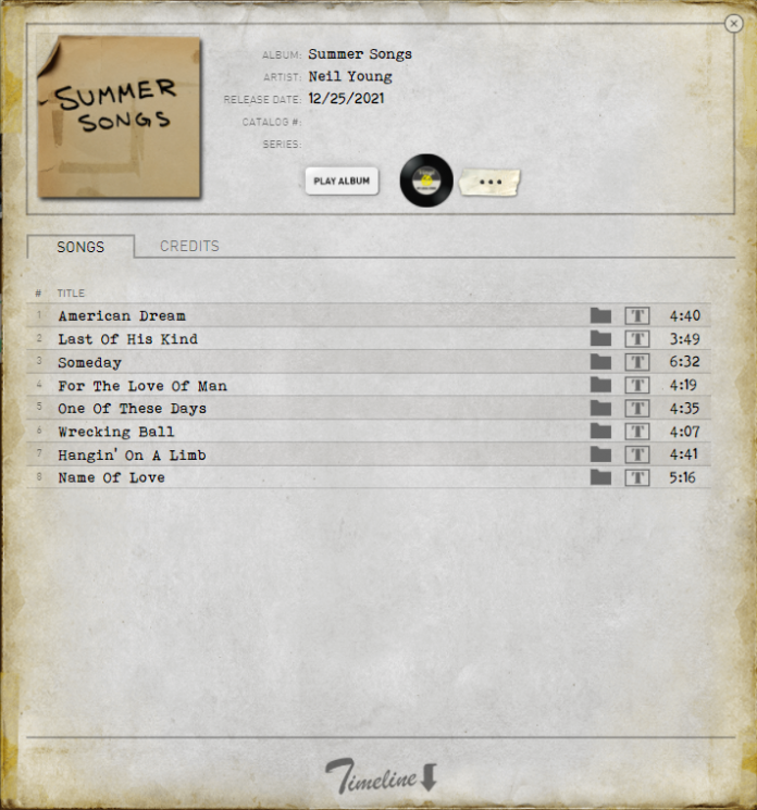 Summer Songs-lista de temas - OYR