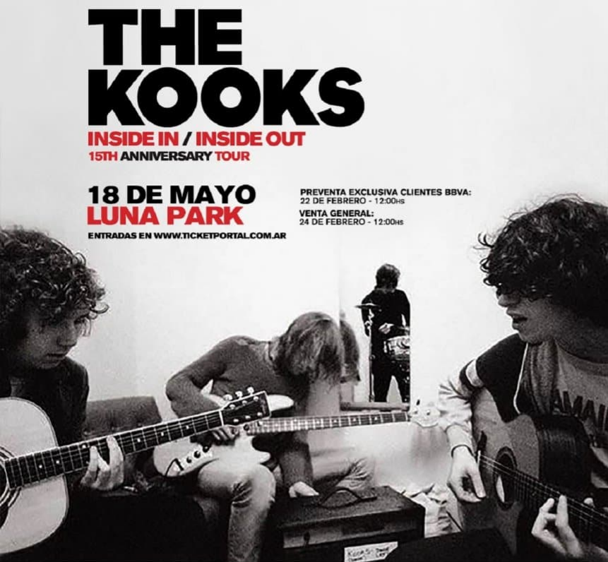 Flyer - The Kooks en Argentina - OYR