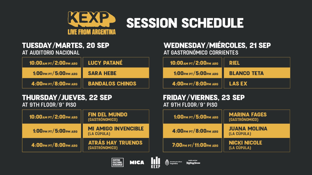 Flyer KEXP Live from Argentina - OYR