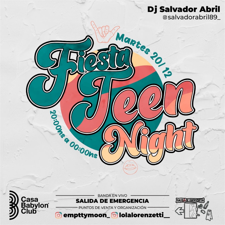 Flyer Fiesta Teen Night - OYR