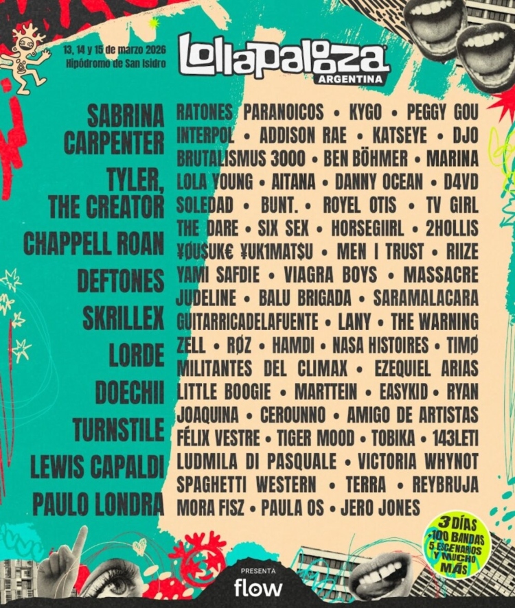 Line up Lollapalooza Argentina - OYR