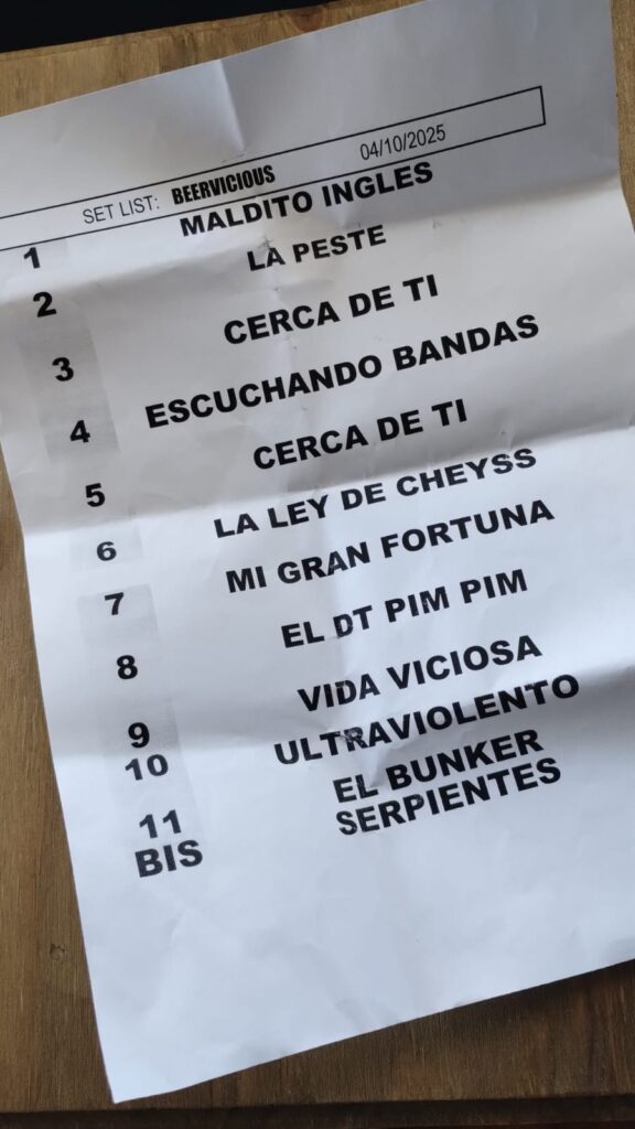 Lista temas Beer Vicious - OYR