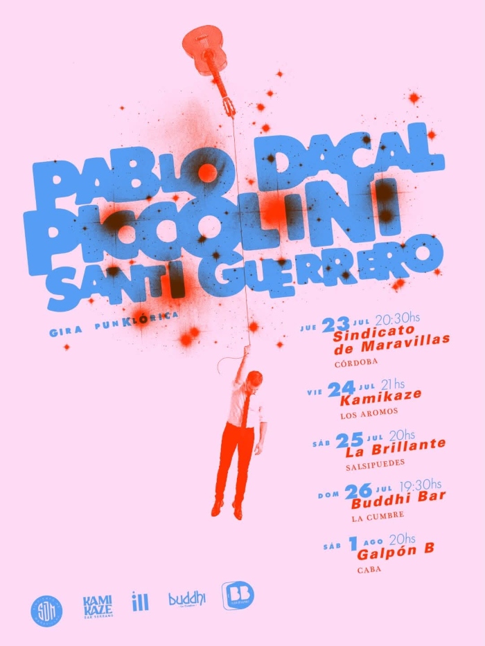 Flyer - Gira Punklórica_ Pablo Dacal - Piccolini - Santi Guerrero - OYR