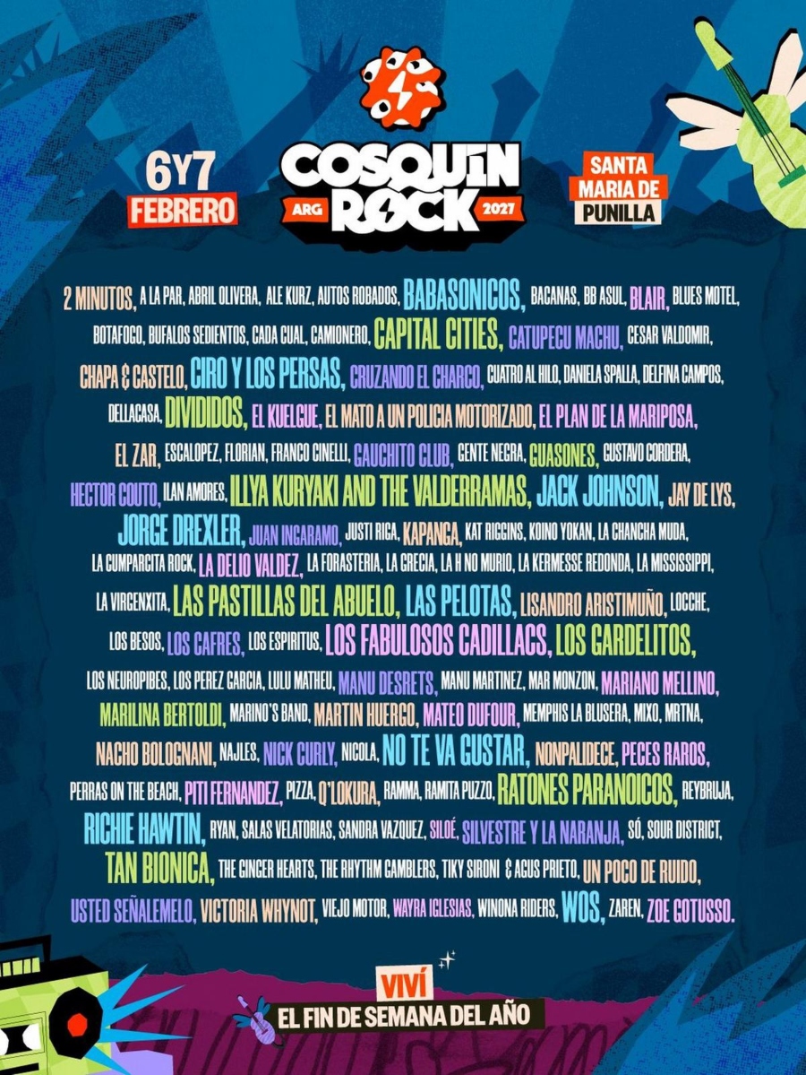 Flyer - Cosquin Rock 2027 - OYR